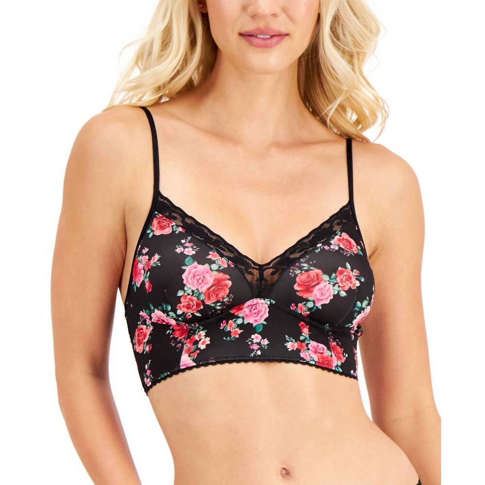 NEW I.N.C. INTERNATIONAL CONCEPTS intimate lace-trim bralette in black